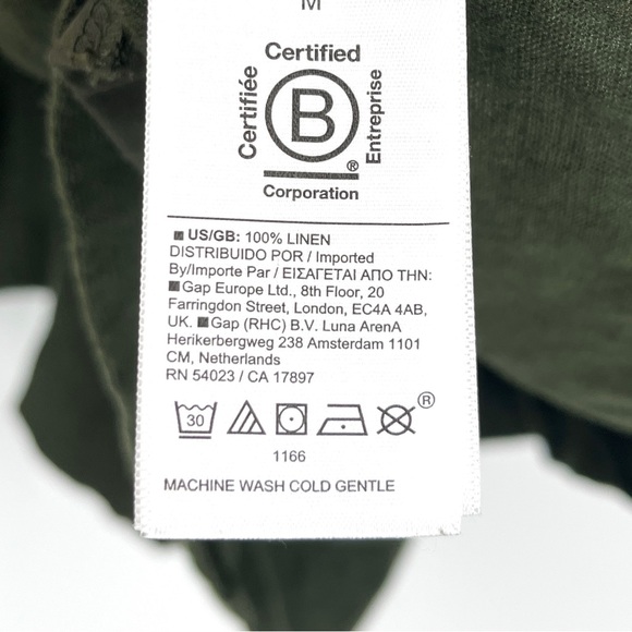 Athleta Linen Avenue Romper Aspen Olive Green - Picture 11 of 12